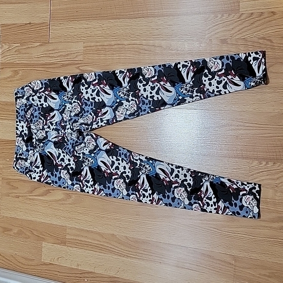 EUC LulaRoe Disney Cruella deville womens one size leggings - Picture 5 of 5